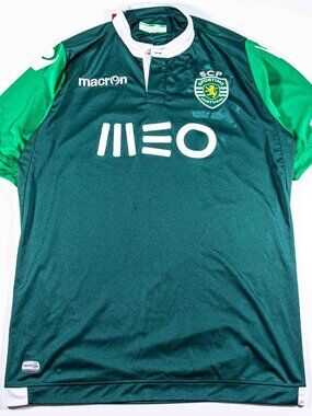 Sporting CP Lisbon Macron 2014 15 European Home Jersey Mens XL Third Kit
